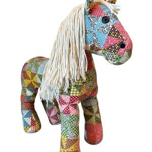 Colorful Patchwork Horse Plush